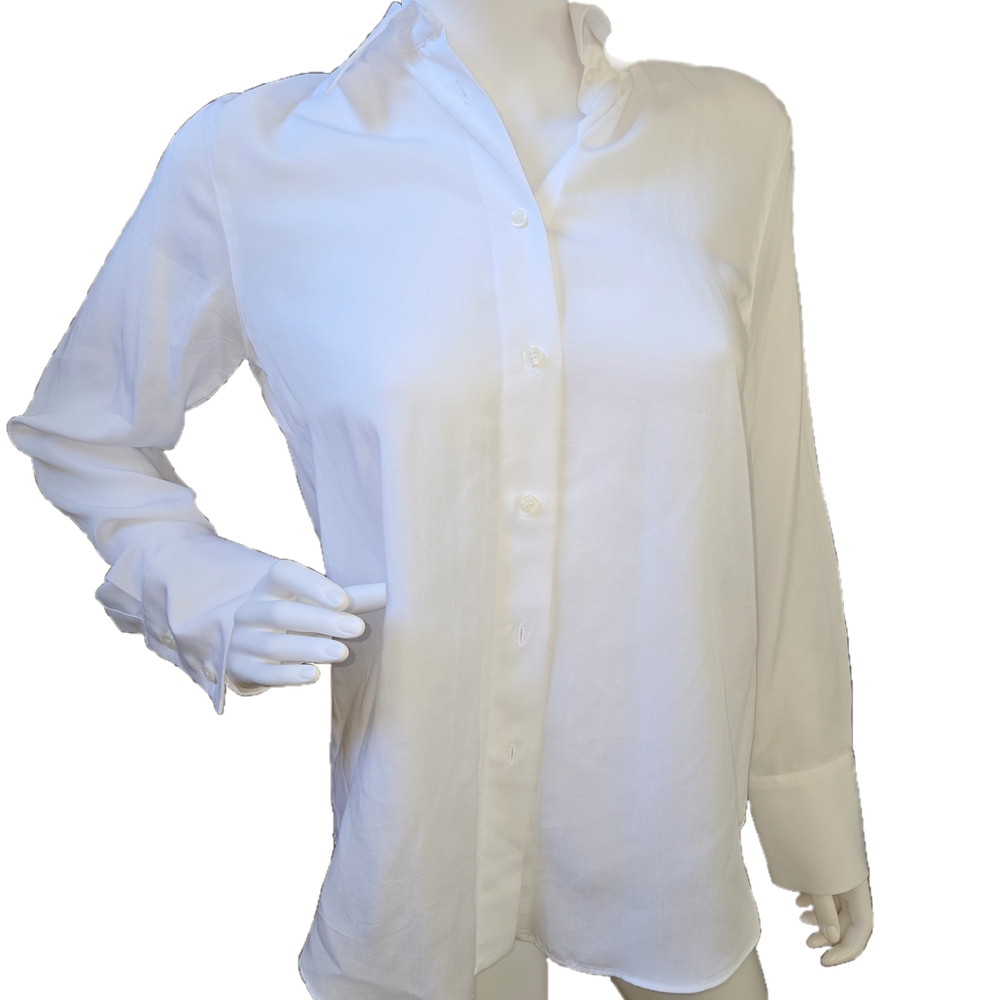 Zara Elegant White Button-Down Shirt